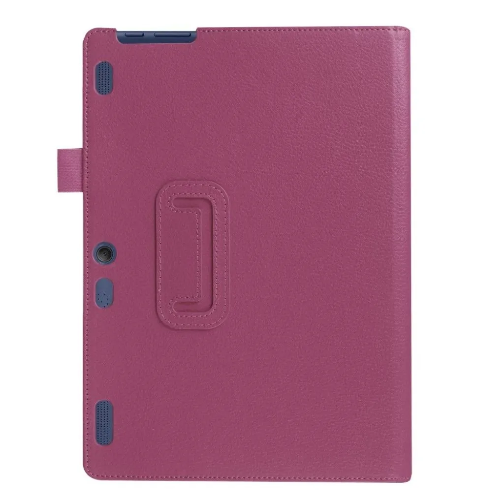 Lenovo Tab 10 TB-X103F litchi skin leather flip case - Purple