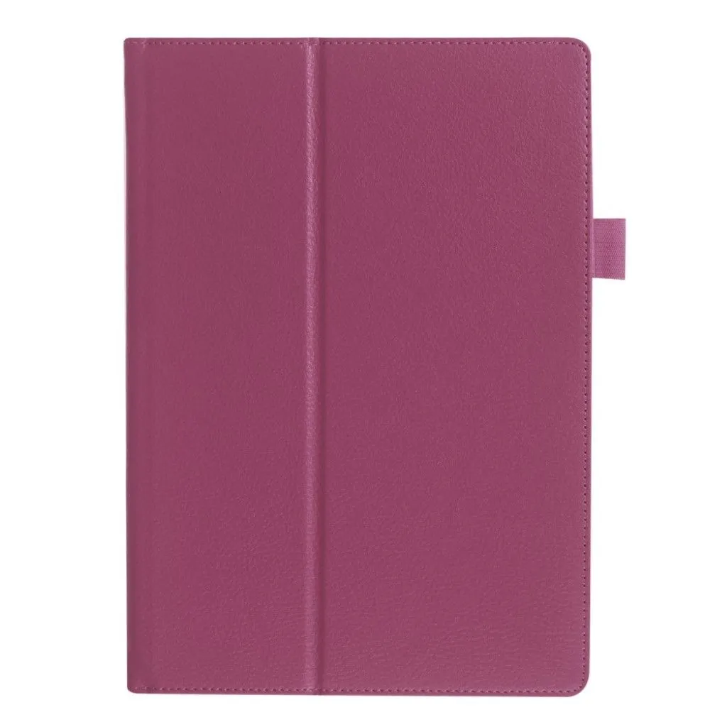 Lenovo Tab 10 TB-X103F litchi skin leather flip case - Purple