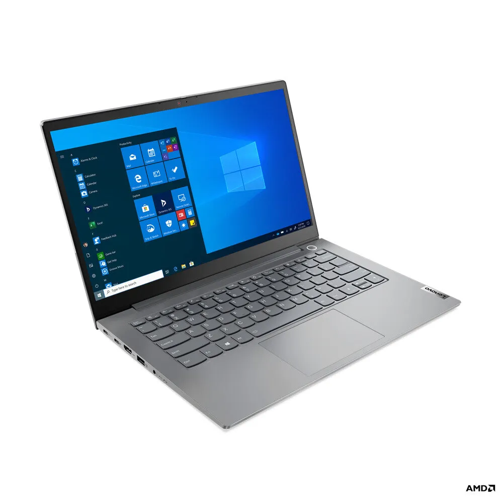 Lenovo ThinkBook 14 AMD Ryzen™ 5 4500U Laptop 35.6 cm (14") Full HD 8 GB DDR4-SDRAM 256 GB SSD Wi-Fi 6 (802.11ax) Windows 10 Pro Grey