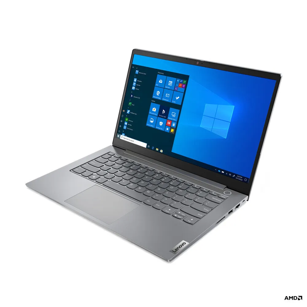 Lenovo ThinkBook 14 AMD Ryzen™ 5 4500U Laptop 35.6 cm (14") Full HD 8 GB DDR4-SDRAM 256 GB SSD Wi-Fi 6 (802.11ax) Windows 10 Pro Grey