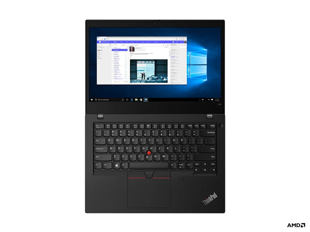 Lenovo ThinkPad L14 AMD Ryzen™ 5 PRO 4650U Laptop 35.6 cm (14") Full HD 8 GB DDR4-SDRAM 256 GB SSD Wi-Fi 6 (802.11ax) Windows 10 Pro Black