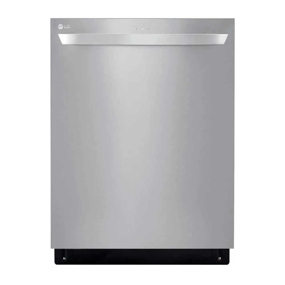 LG - Top Control Smart wi-fi Enabled Dishwasher with QuadWash™ - Stainless steel