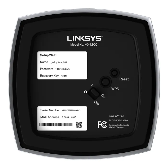 Linksys Velop MX8400 Tri-Band AX4200 Mesh WiFi 6 System (2件裝) (3 years)