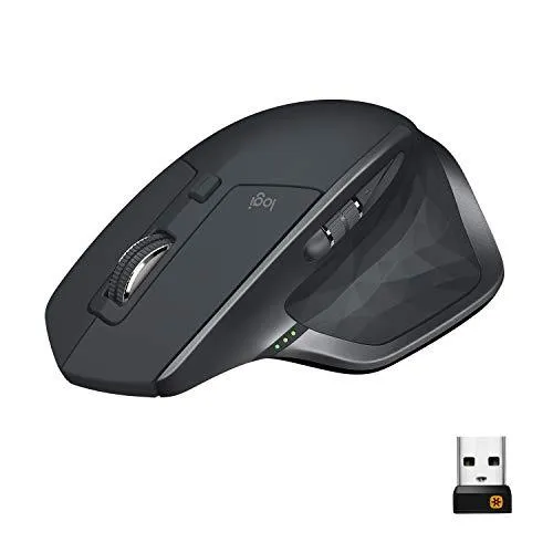 Logitech MX Master 2S Wireless Mouse with FLOW Cross-Computer Control and File Sharing for PC and Mac