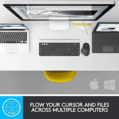 Logitech MX Master 2S Wireless Mouse with FLOW Cross-Computer Control and File Sharing for PC and Mac