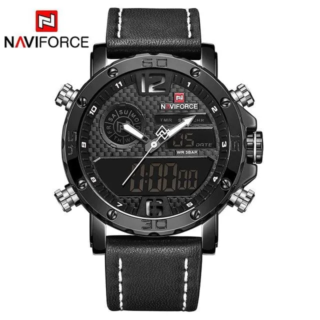 Luxury Brand Men Leather Sports Watches