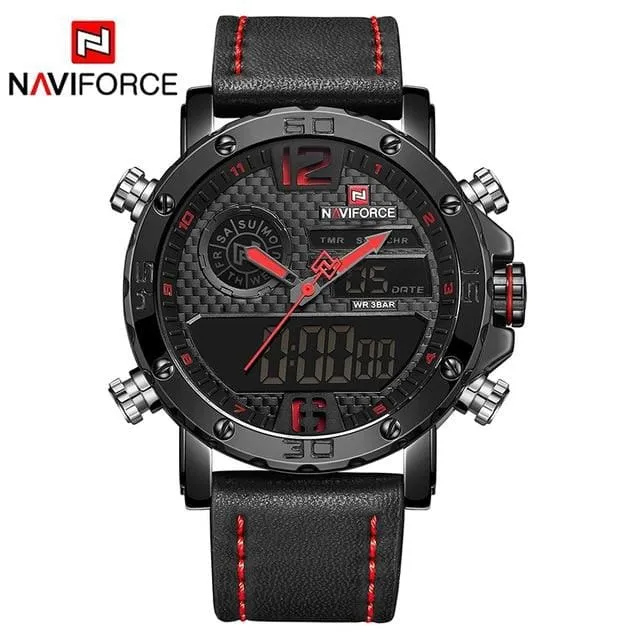 Luxury Brand Men Leather Sports Watches