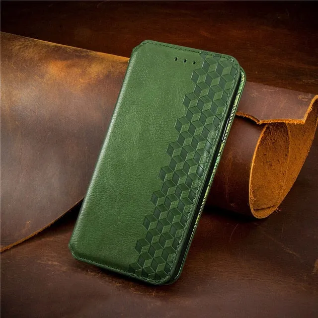 Luxury Leather Case For iPhone Plus Flip Wallet Card Slot Stand