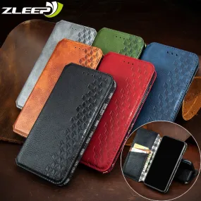 Luxury Leather Case For iPhone Plus Flip Wallet Card Slot Stand