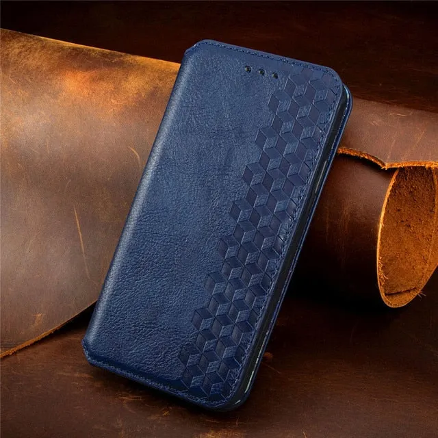 Luxury Leather Case For iPhone Plus Flip Wallet Card Slot Stand