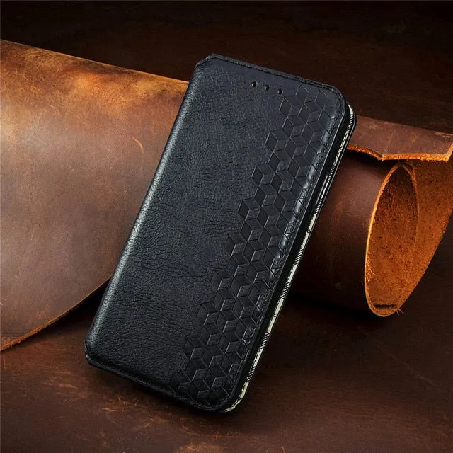 Luxury Leather Case For iPhone Plus Flip Wallet Card Slot Stand