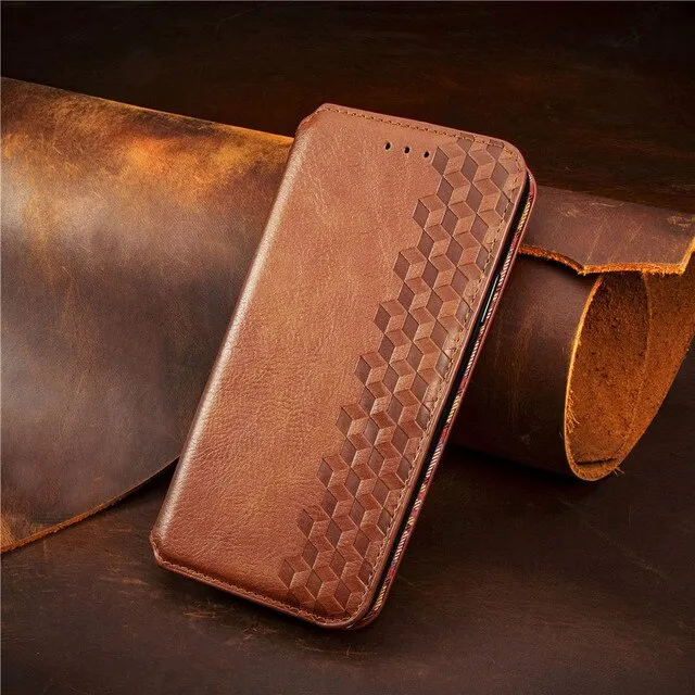 Luxury Leather Case For iPhone Plus Flip Wallet Card Slot Stand