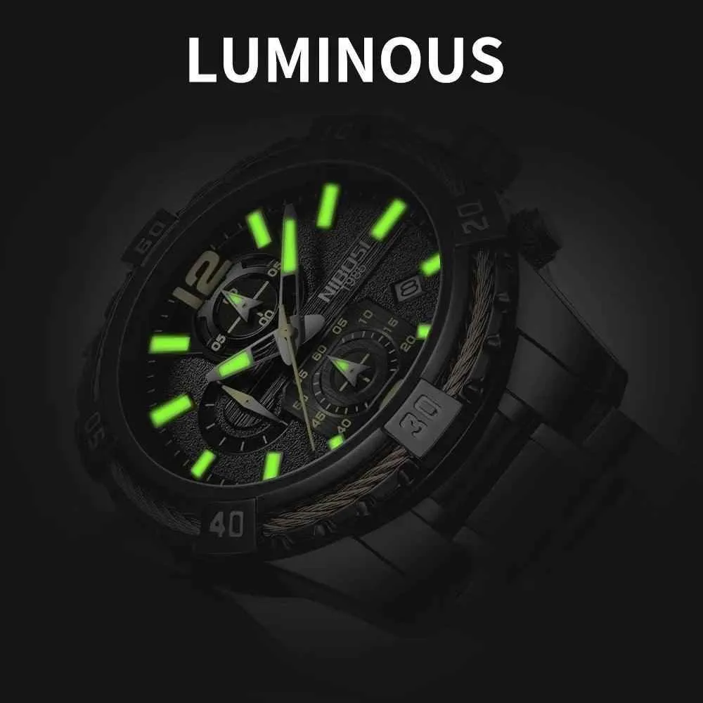 Luxury Waterproof Sport Watch for Men - Simple, Full Steel Design - MSCWAQ58