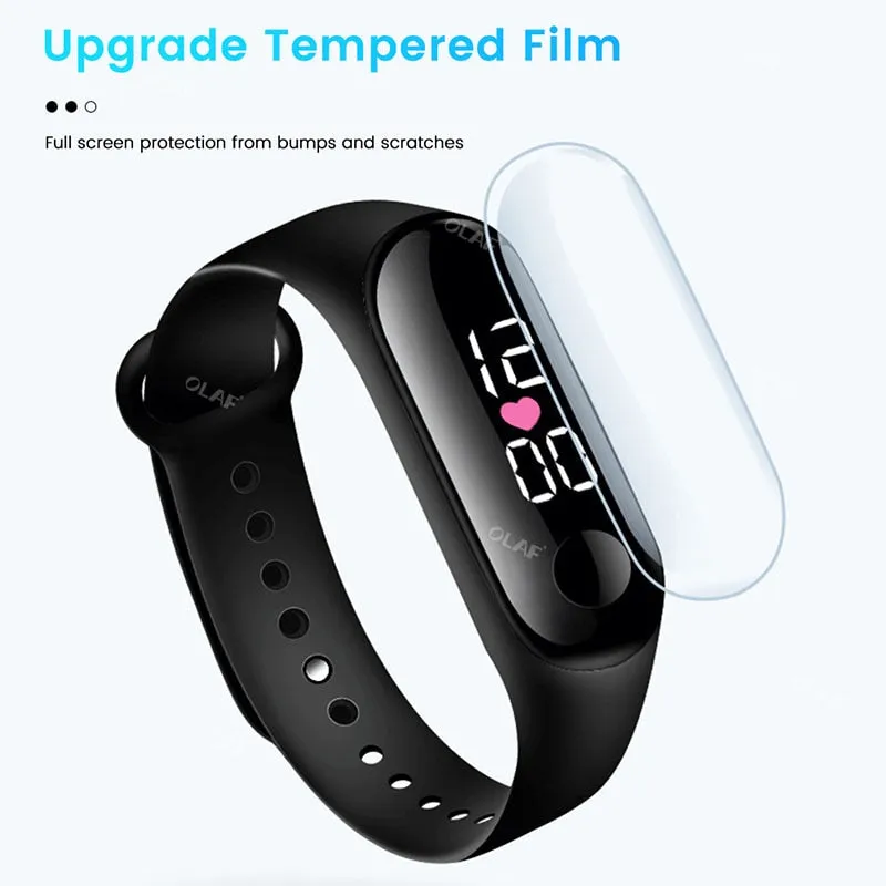 M3 Kids Digital Watches Adjustable Silicone Strap Waterproof Children's Watch Boys Sports Wrist Electronic Smart Watch For Kids