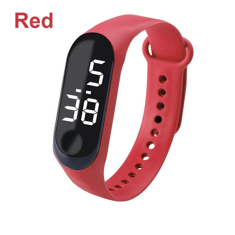 M3 Kids Digital Watches Adjustable Silicone Strap Waterproof Children's Watch Boys Sports Wrist Electronic Smart Watch For Kids