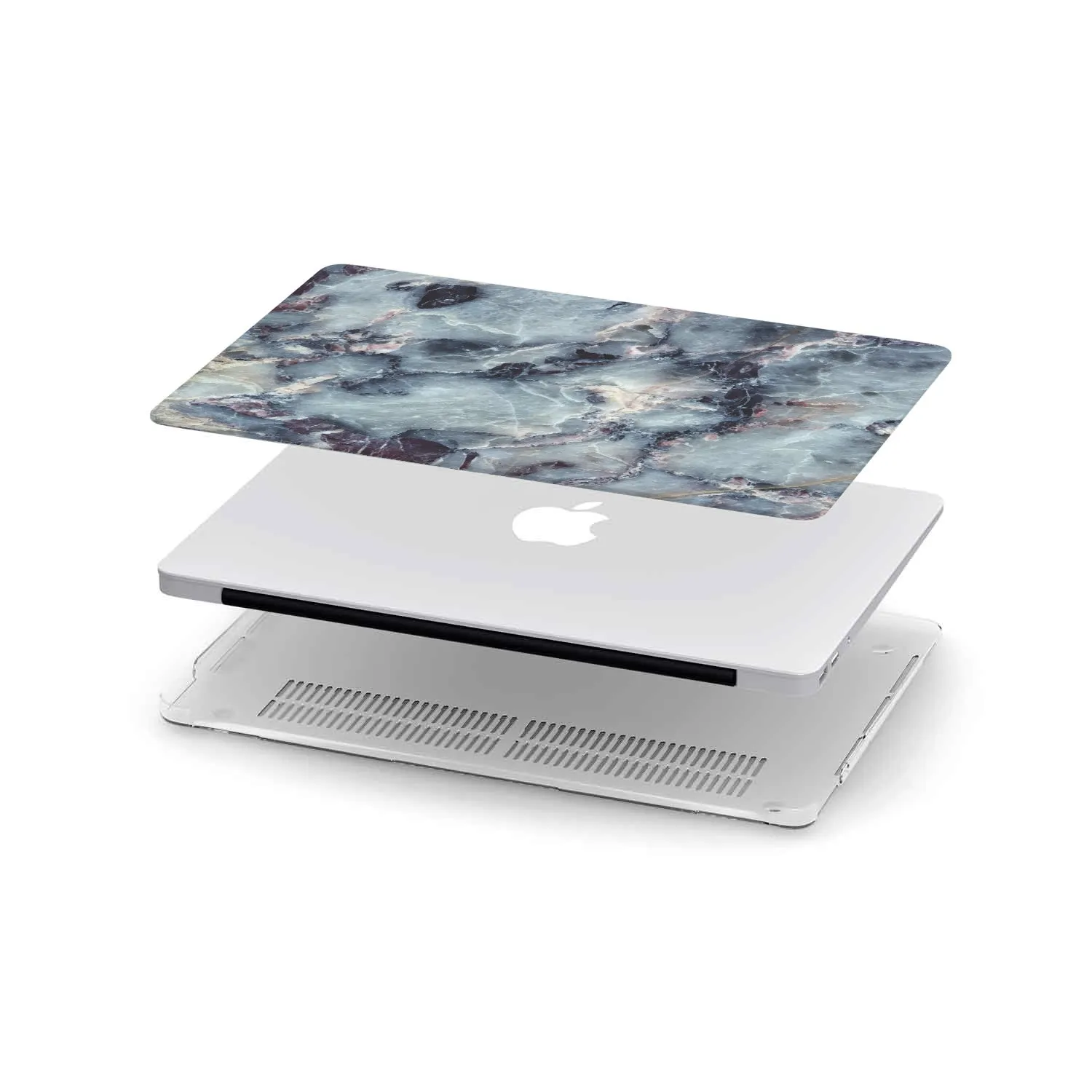 Macbook Hard Shell Case - Blue Grey Marble