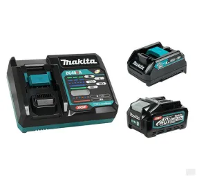 Makita 40V MAX XGT 4.0Ah Li-Ion Battery, Rapid Charger & LXT Charging Adapter (T-04064)