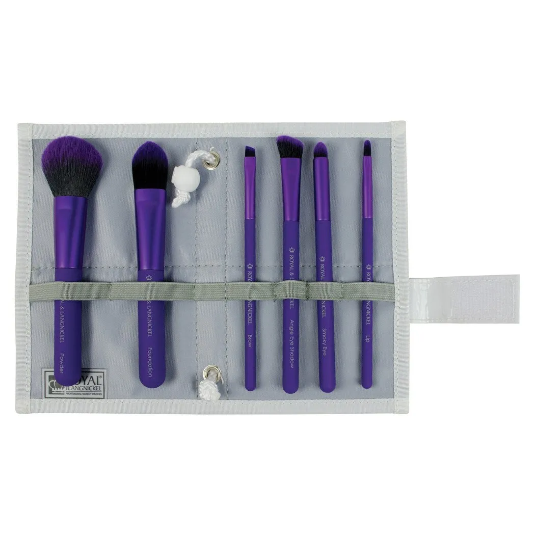 MŌDA® Total Face 7pc Purple Brush Kit