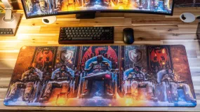 Memeio "KING TUNDERMOSTT" Content Creator Collaboration Rust Limited Edition XL Gaming Mouse Pad