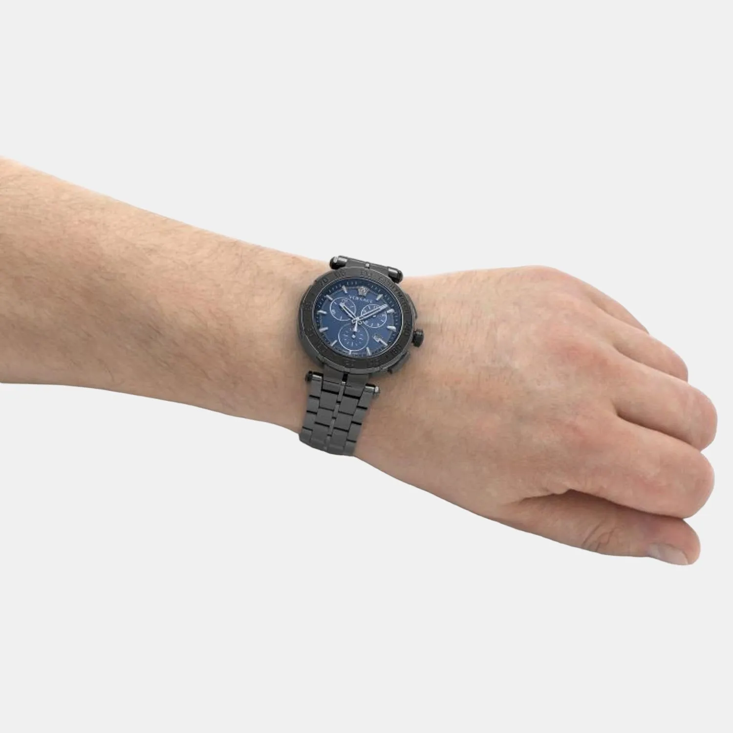 Men Blue Analog Stainless Steel Watch VEPM00620