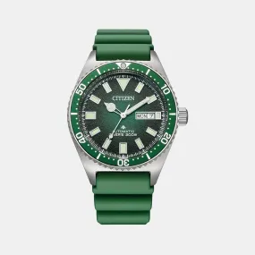 Men's Green Analog Stainless Steel Watch NY0121-09X