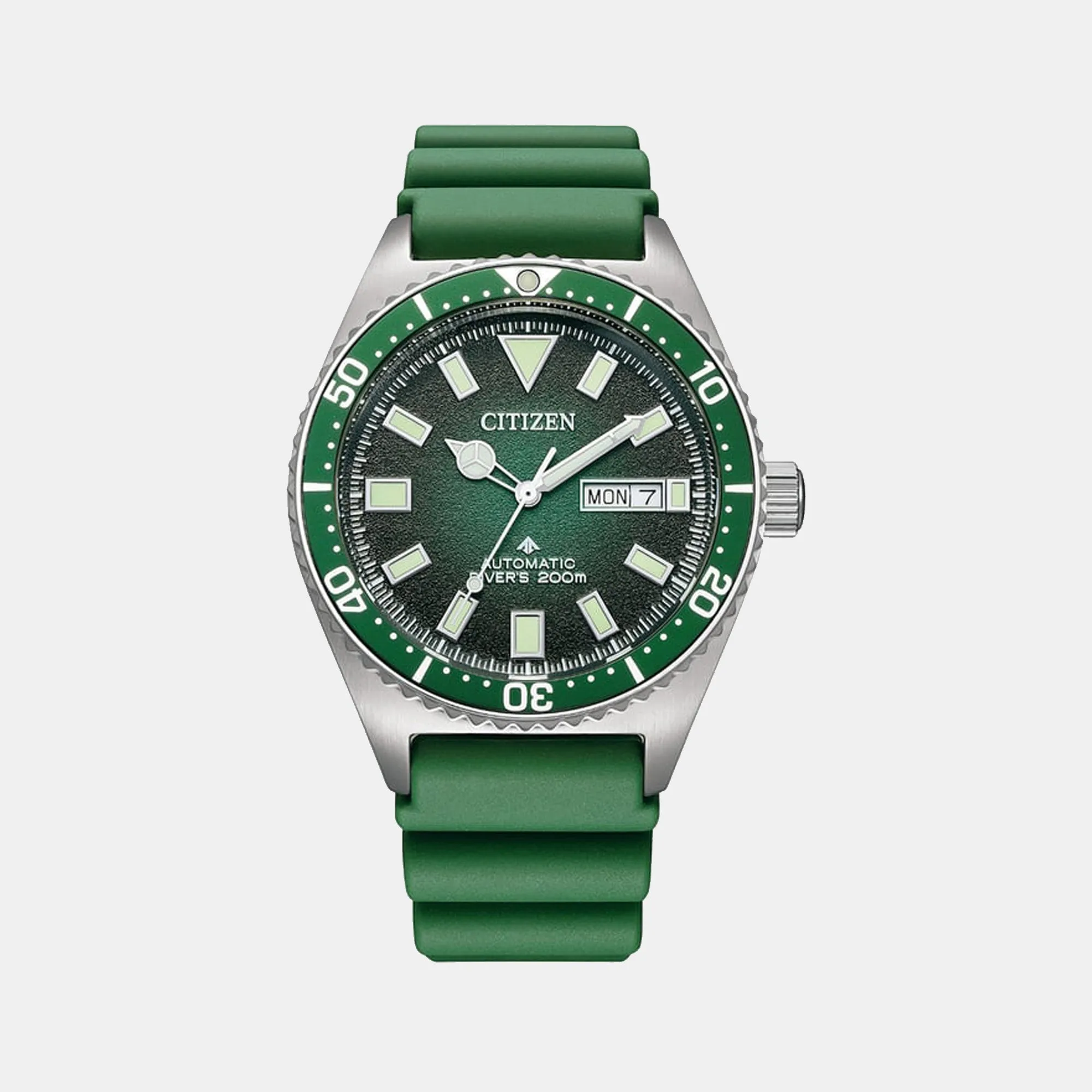 Men's Green Analog Stainless Steel Watch NY0121-09X