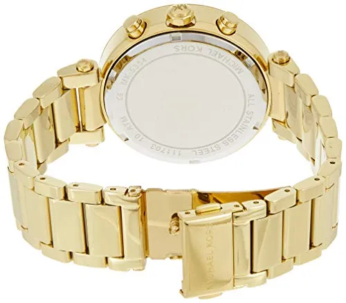 Michael Kors Women's Watch PARKER, 39 mm case size, Chronograph movement, Stainless Steel strap