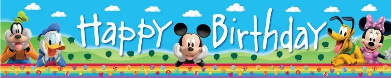 Mickey Mouse Clubhouse Plastic Banner