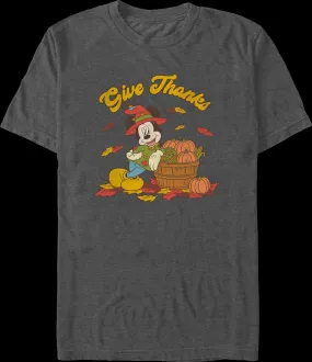 Mickey Mouse Give Thanks Disney T-Shirt