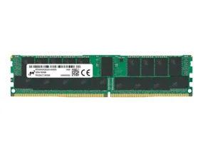 Micron - Ddr4 - Module - 32 Gb - Dimm 288-Pin - 3200 Mhz / Pc4-25600 - Cl22 - 1.2 V - Registered - Ecc