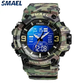 Military Watches Men Sport  Watch Waterproof Alarm Clock Dual Time Wristwatches Digital 8049B Army Watches Military