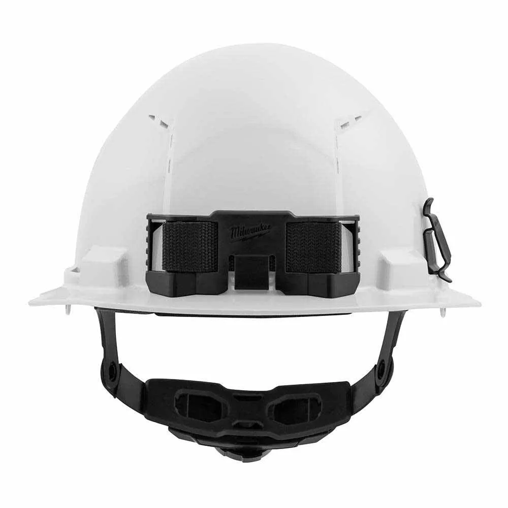 Milwaukee 48-73-1220 White Front Brim Vented Hard Hat with 6PT Ratcheting Suspension – Type 1 Class C