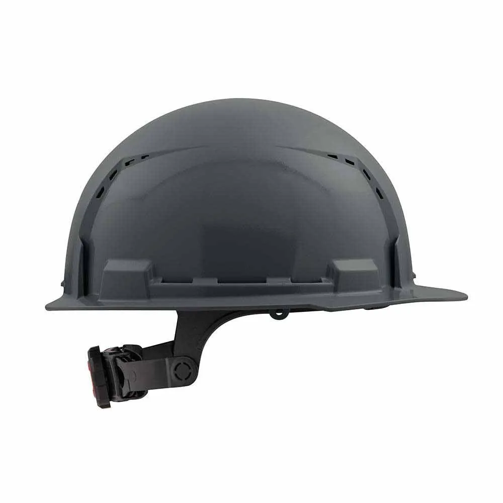 Milwaukee 48-73-1234 Gray Front Brim Vented Hard Hat with 6PT Ratcheting Suspension – Type 1 Class C