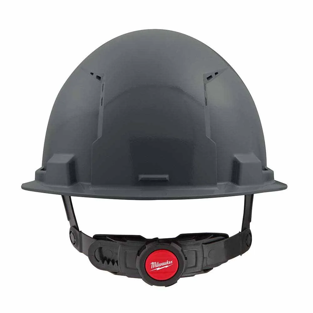 Milwaukee 48-73-1234 Gray Front Brim Vented Hard Hat with 6PT Ratcheting Suspension – Type 1 Class C