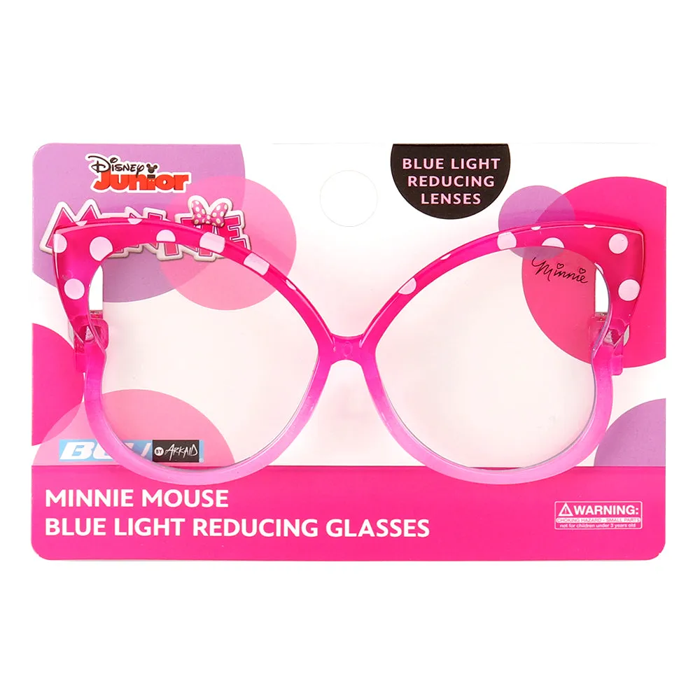 Minnie Mouse Pink Butterfly Blue Light Blocking Glasses