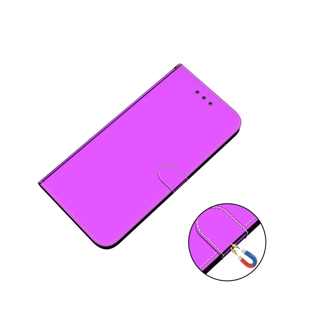 Mirror Motorola Moto E30 / E40 / E20 flip case - Purple