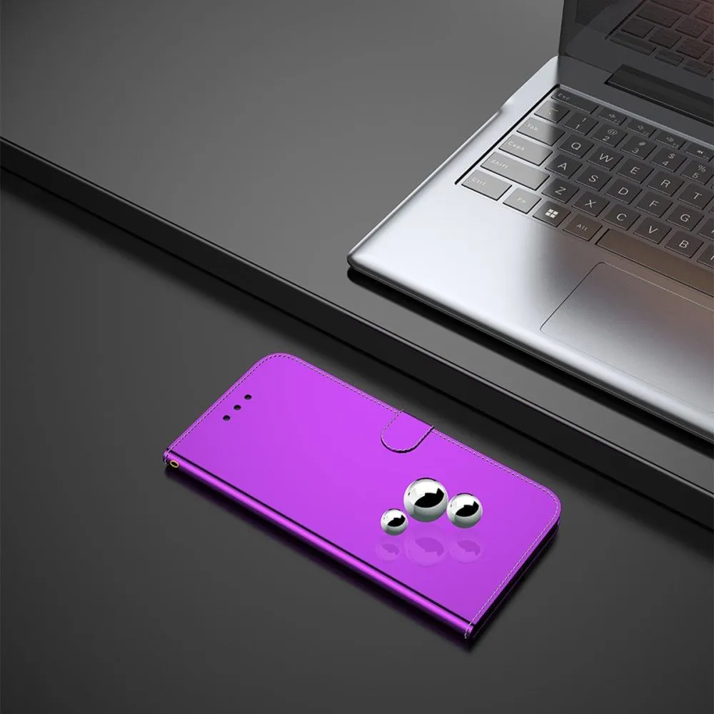 Mirror Motorola Moto E30 / E40 / E20 flip case - Purple