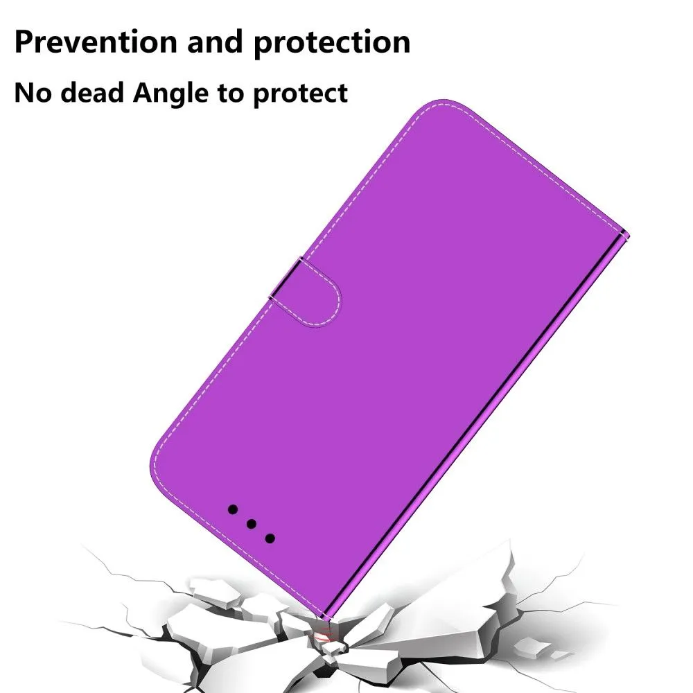 Mirror Motorola Moto E30 / E40 / E20 flip case - Purple