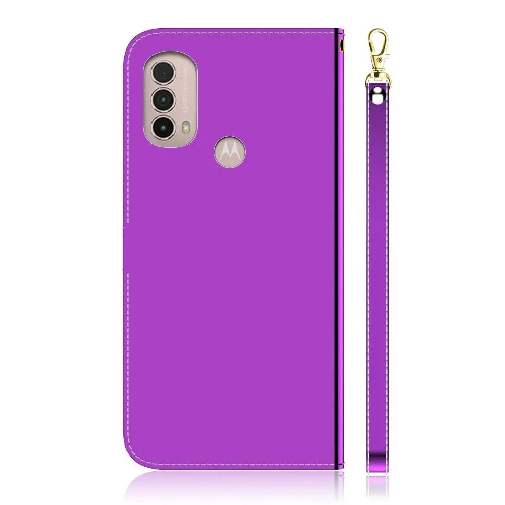 Mirror Motorola Moto E30 / E40 / E20 flip case - Purple