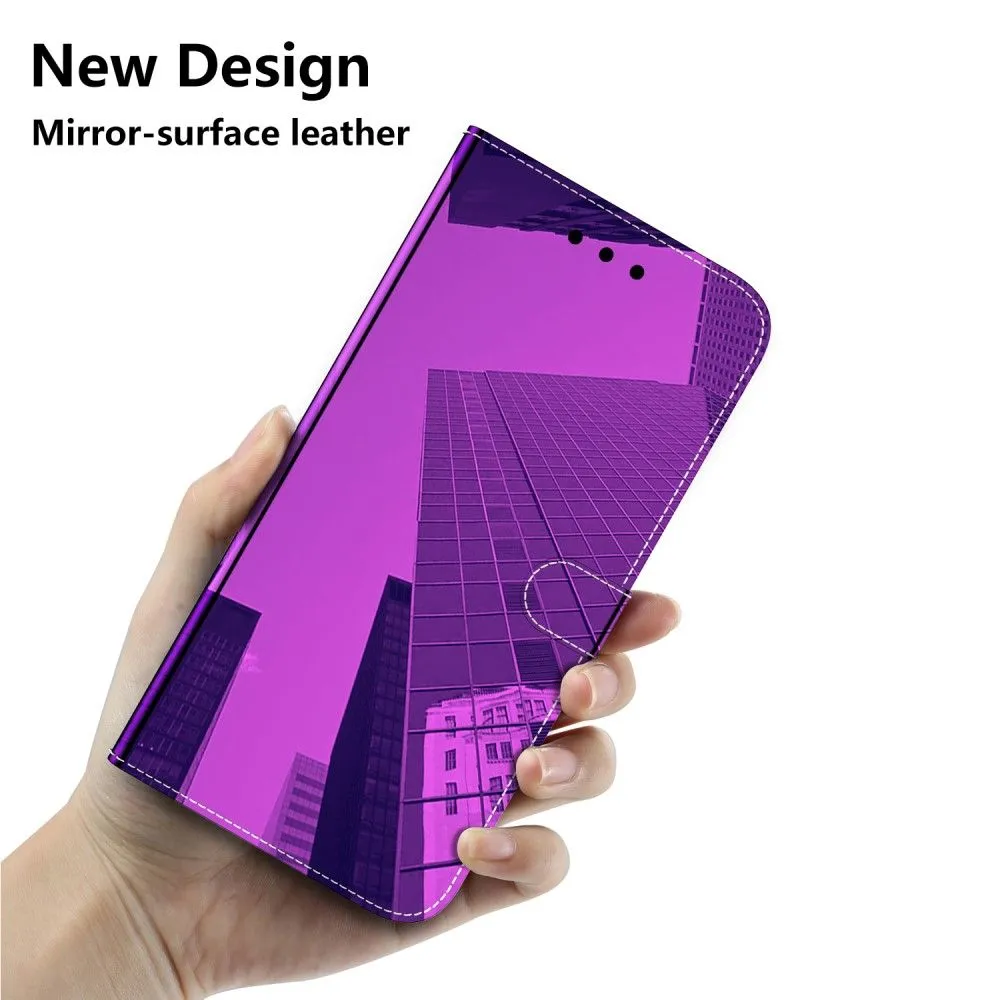 Mirror Motorola Moto E30 / E40 / E20 flip case - Purple