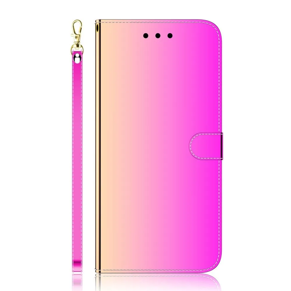 Mirror Motorola Moto E32 flip case - Rose