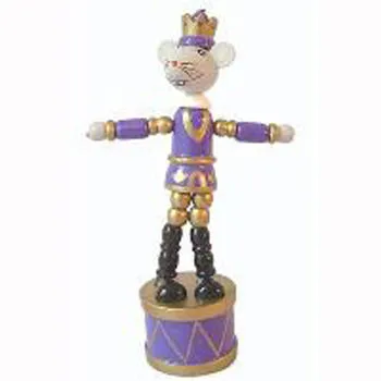 Mouse King Push Puppet Nutcracker Ornament