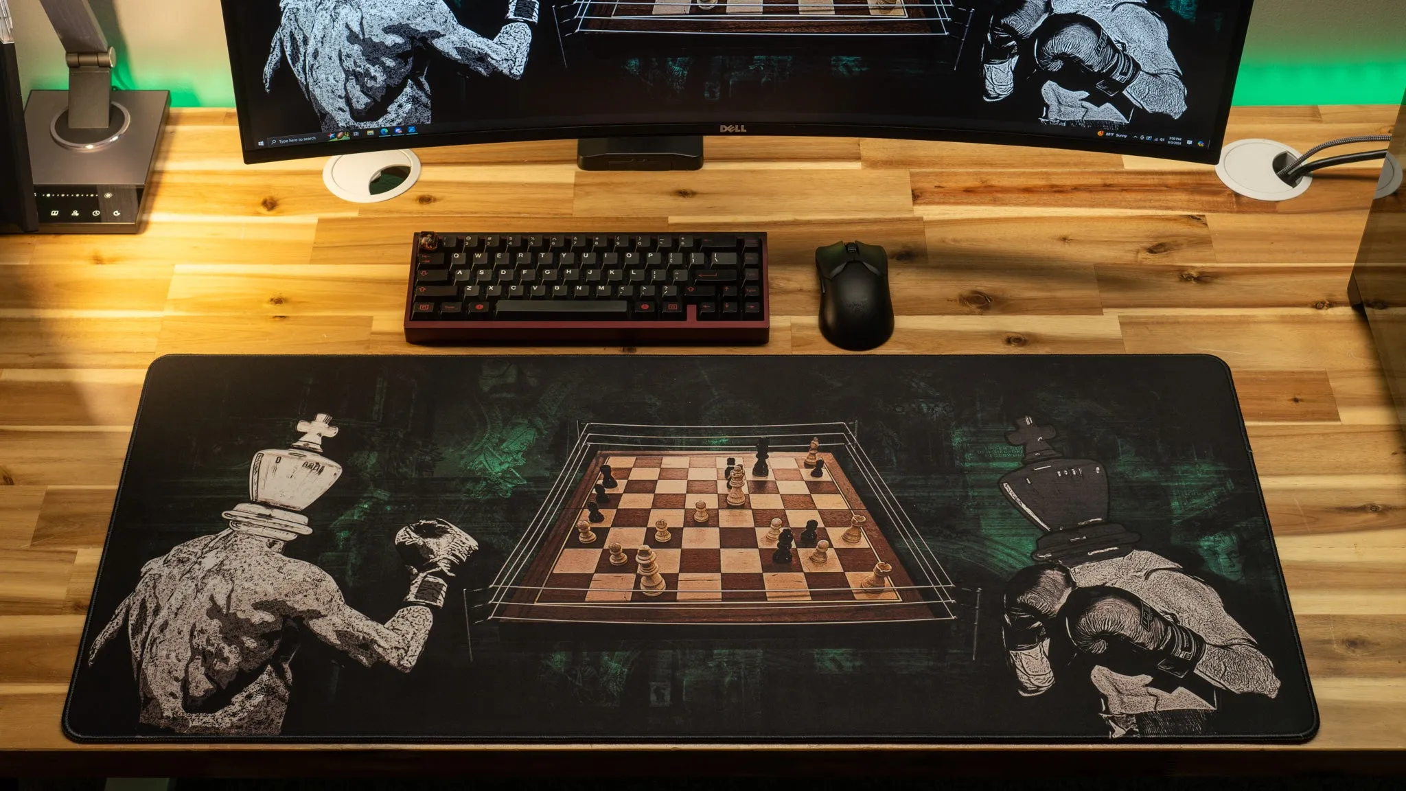 MovingwithMat "Chessboxing Champ" Limited Edition Content Creator Collaboration Gaming Deskmat Mouse Pad