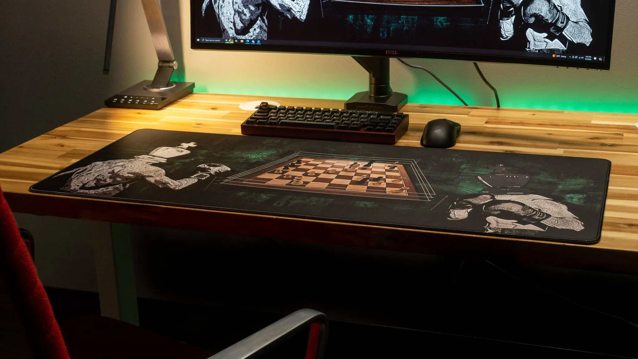 MovingwithMat "Chessboxing Champ" Limited Edition Content Creator Collaboration Gaming Deskmat Mouse Pad