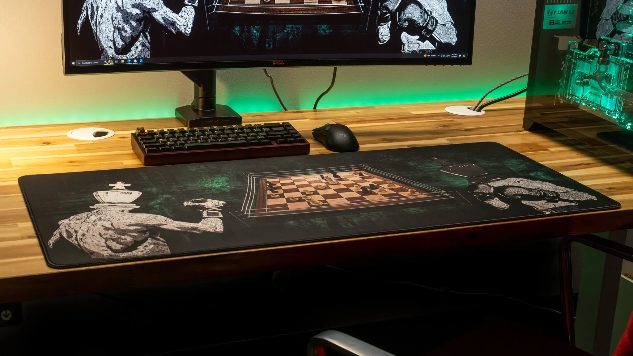 MovingwithMat "Chessboxing Champ" Limited Edition Content Creator Collaboration Gaming Deskmat Mouse Pad