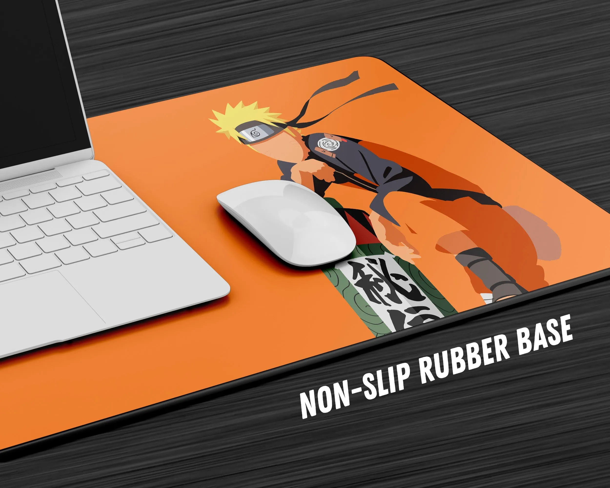 Naruto Orange Minimalist Gaming Mouse Pad