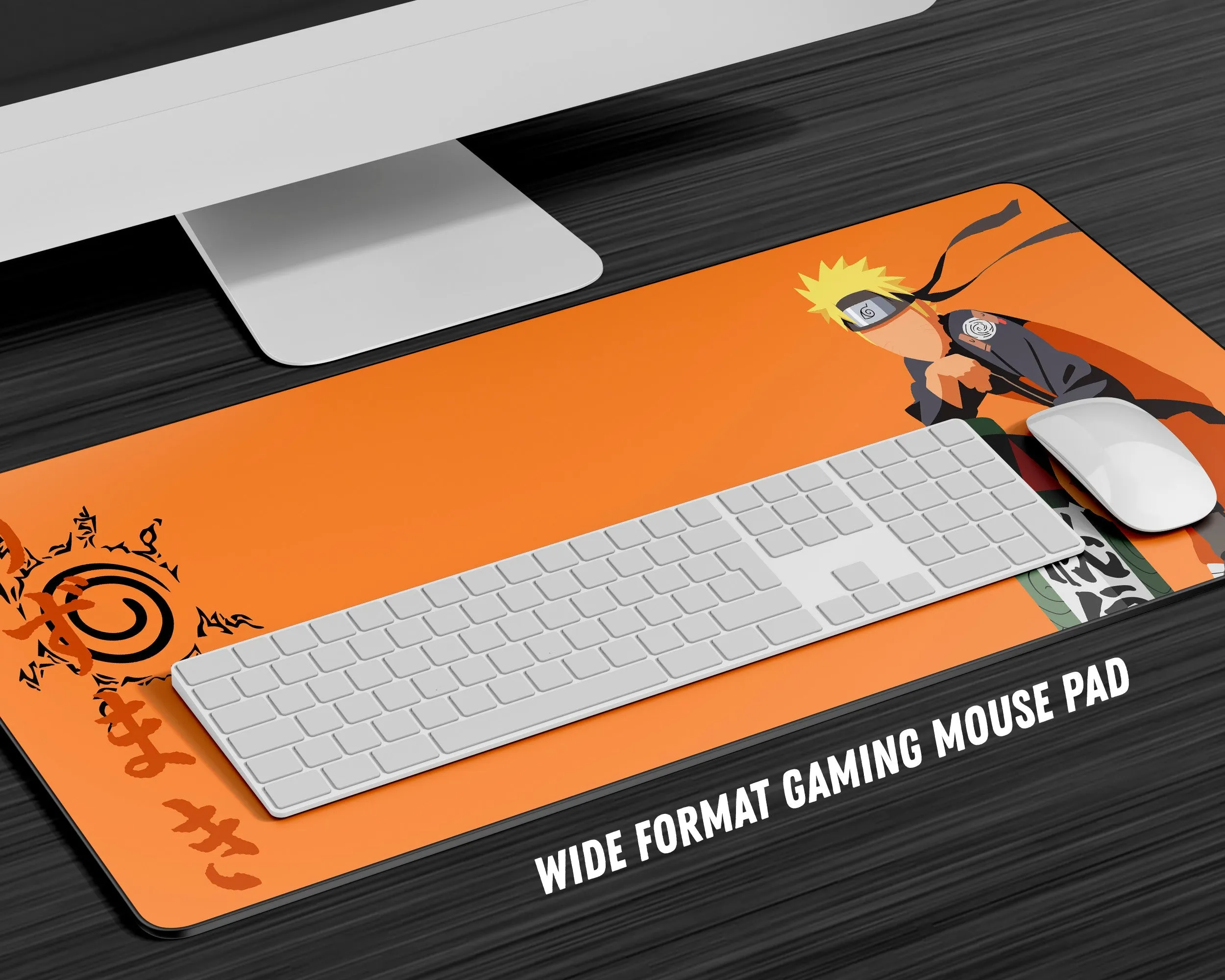 Naruto Orange Minimalist Gaming Mouse Pad