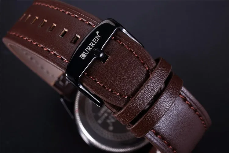 New Brand Curren Men's Watch Men Date Clock Men Casual Quartz Watch Leather Wrist Sports Watches Military Army Relogio Male