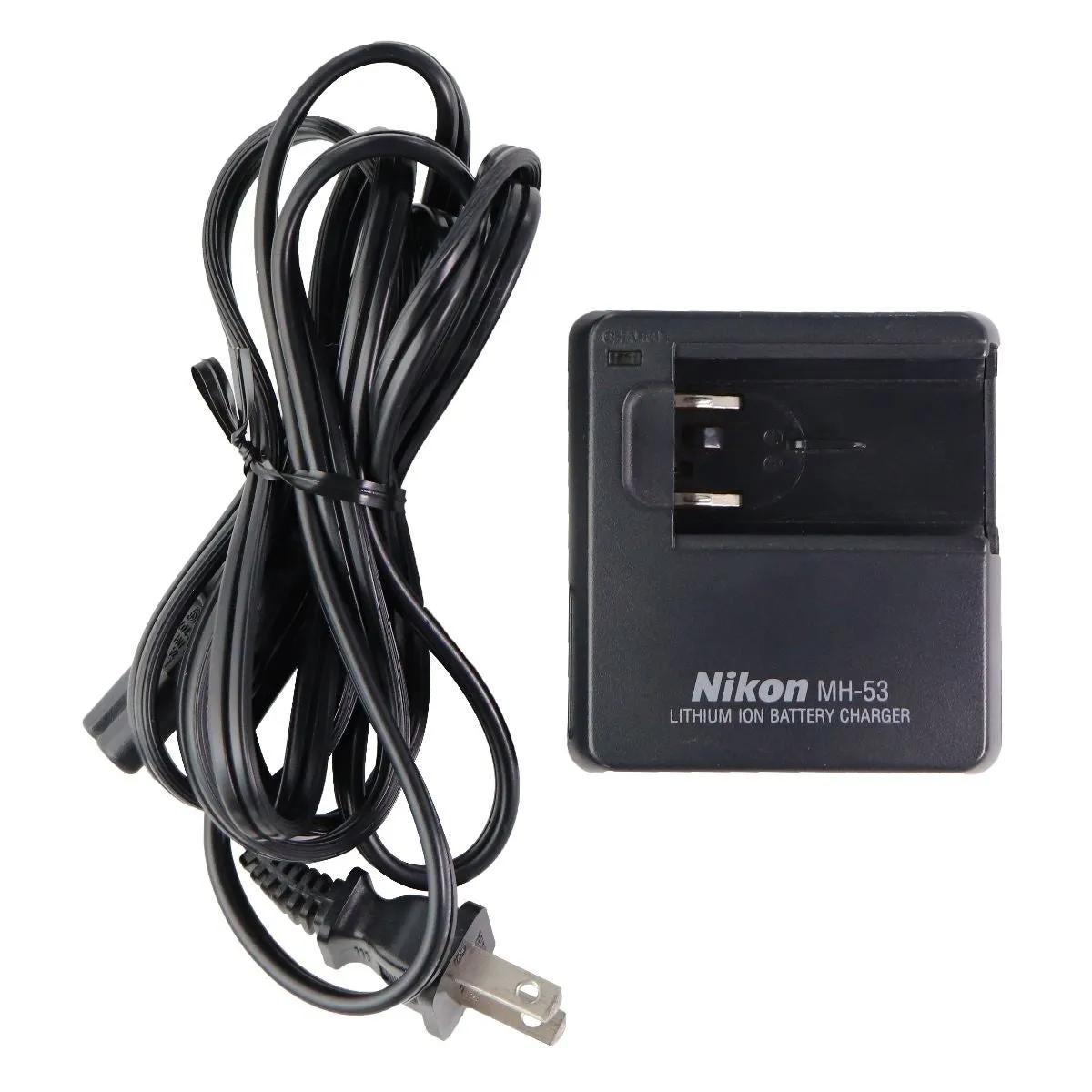 Nikon MH-53 Lithium Ion Battery Charger with Power Cable - Black