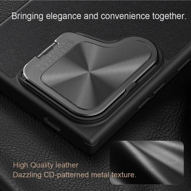 NILLKIN Qin Series Leather Flip Case with Camera Protection for Samsung Galaxy S24 Ultra 5G